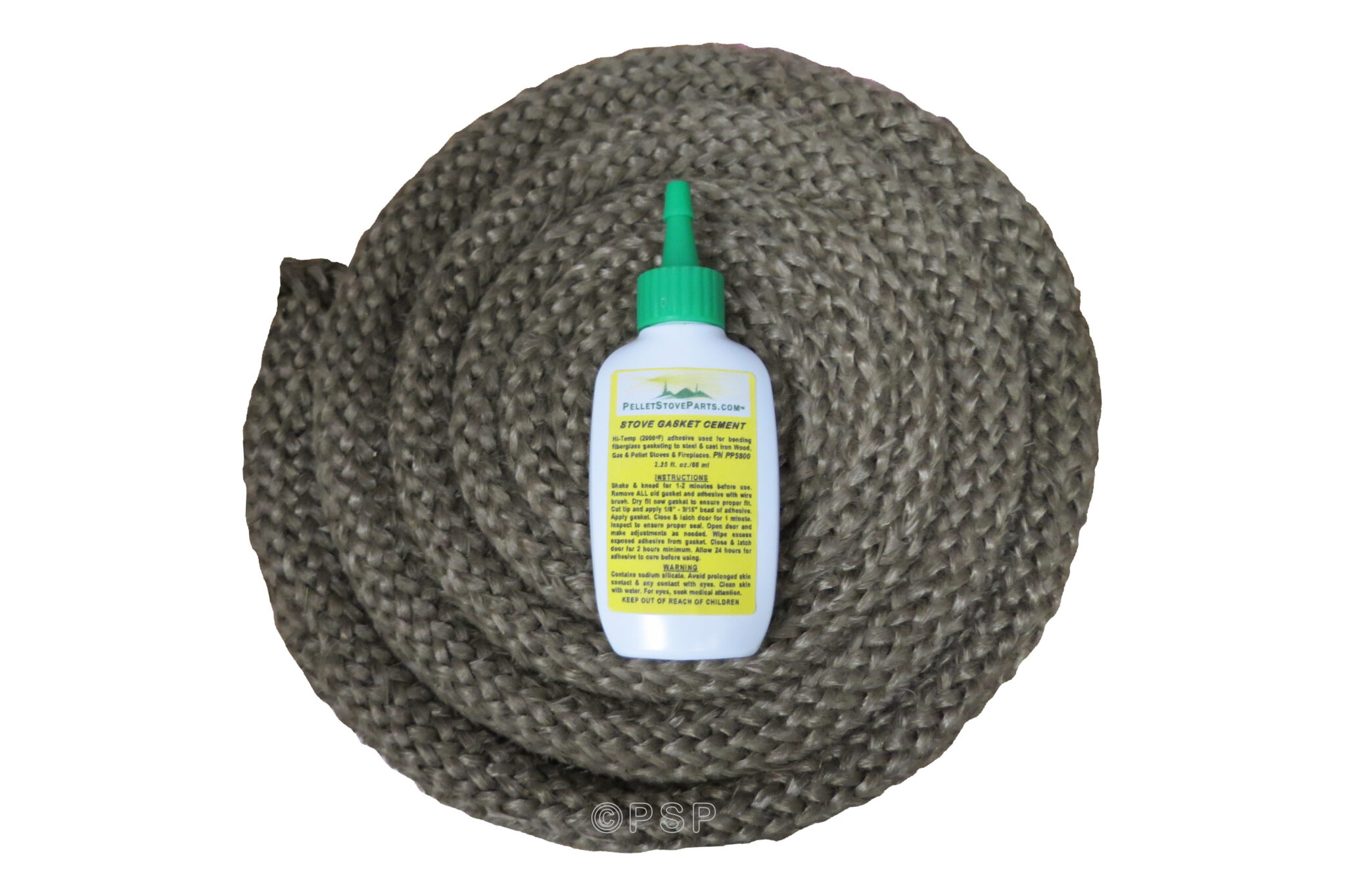 Pellet Stove Door Gasket Kit 1" x 7' Whitfield Profile 30, Optima 3