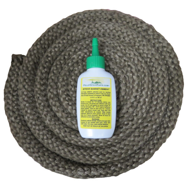 Pellet Stove Door Gasket Kit 1" x 7' Whitfield Profile 30, Optima 3